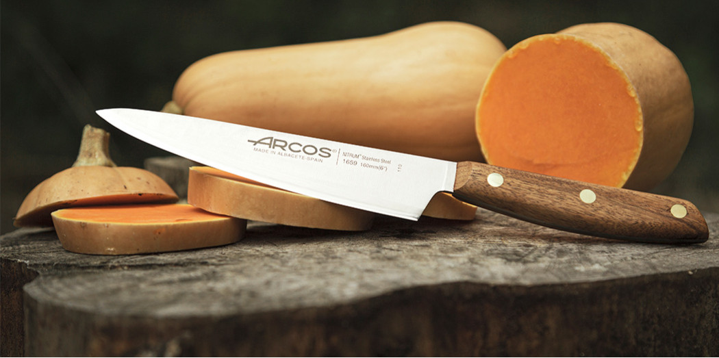 Набор из 3-х кухонных ножей Arcos Brooklyn + ножницы на подставке 194000  Arcos купить с доставкой