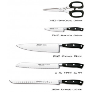 Набор ножей из5-ти предметов с подставкой Riviera Arcos  (234300)