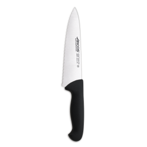 Нож поварской 200 мм зубчатый 2900 чёрный Arcos  292115