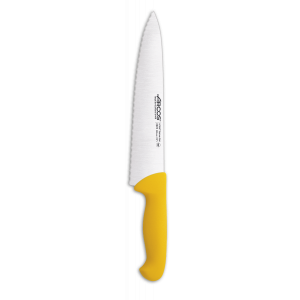 Нож поварской 250 мм зубчатый 2900 желтый Arcos  292210