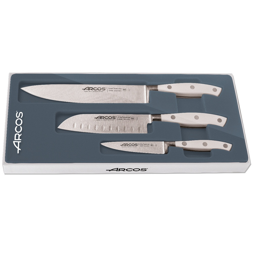 Набір ножів із  3-х предметів Riviera White Arcos  (807610)
