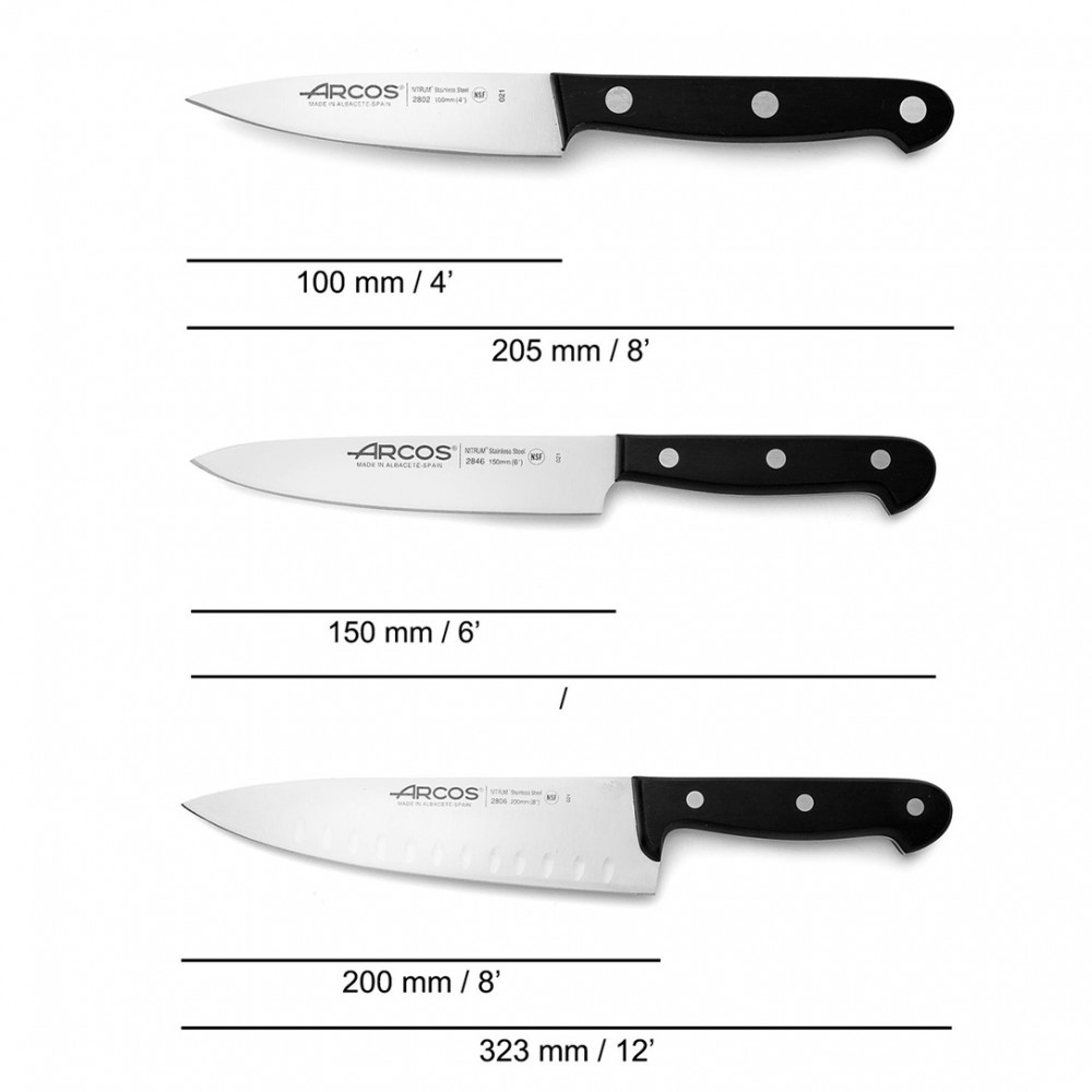 Набір ножів із 3-х предметів Universal Arcos  (807400)