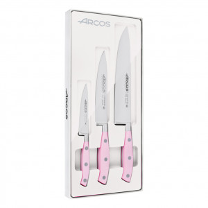 Набір ножів із 3-х предметів Riviera PINK Arcos  855100