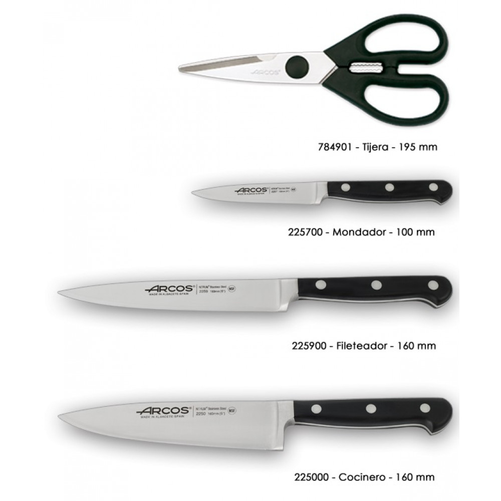 Набір ножів із 4-х предметів з підставкою Opera Arcos  (228700)