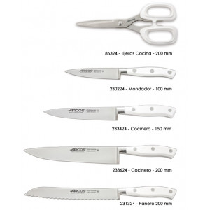 Набор ножей из 5-ти предметов с подставкой Riviera White Arcos  (234524)