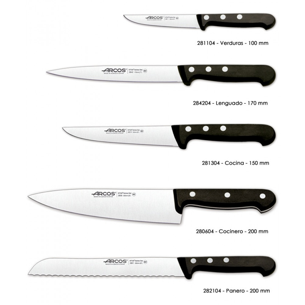 Набір ножів із 5-ти предметів з підставкою Universal Arcos  (285700)