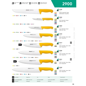 Ніж для обробки м’яса 250 мм 2900   жовтий Arcos  291800